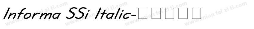 Informa SSi Italic字体转换